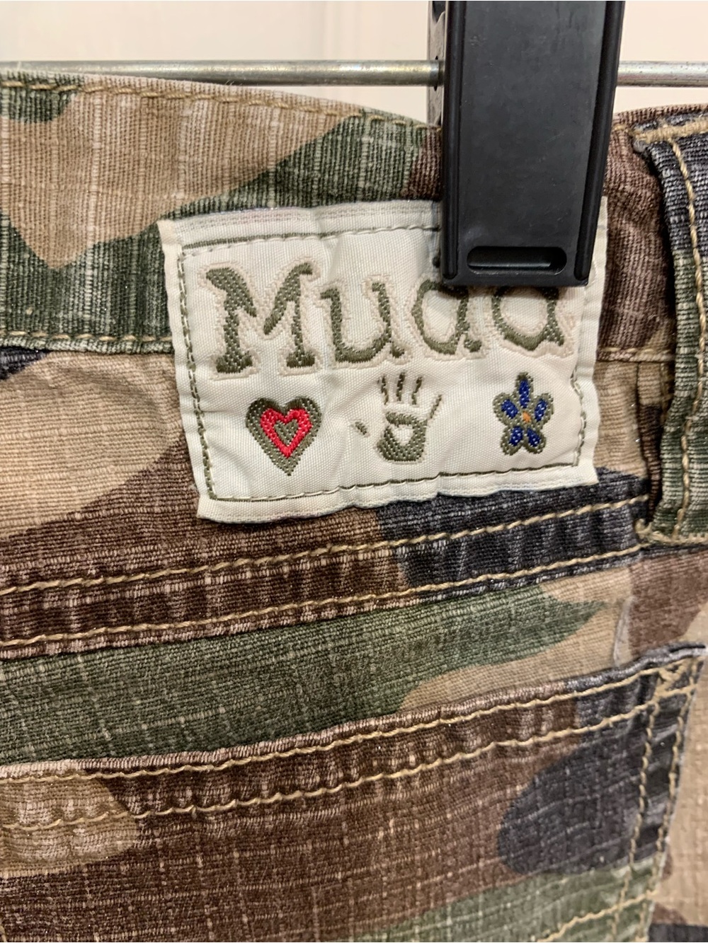 Y2K VTG Mudd Camouflage Flare Girls Size 7 Pants. 3795 - Picture 9 of 10